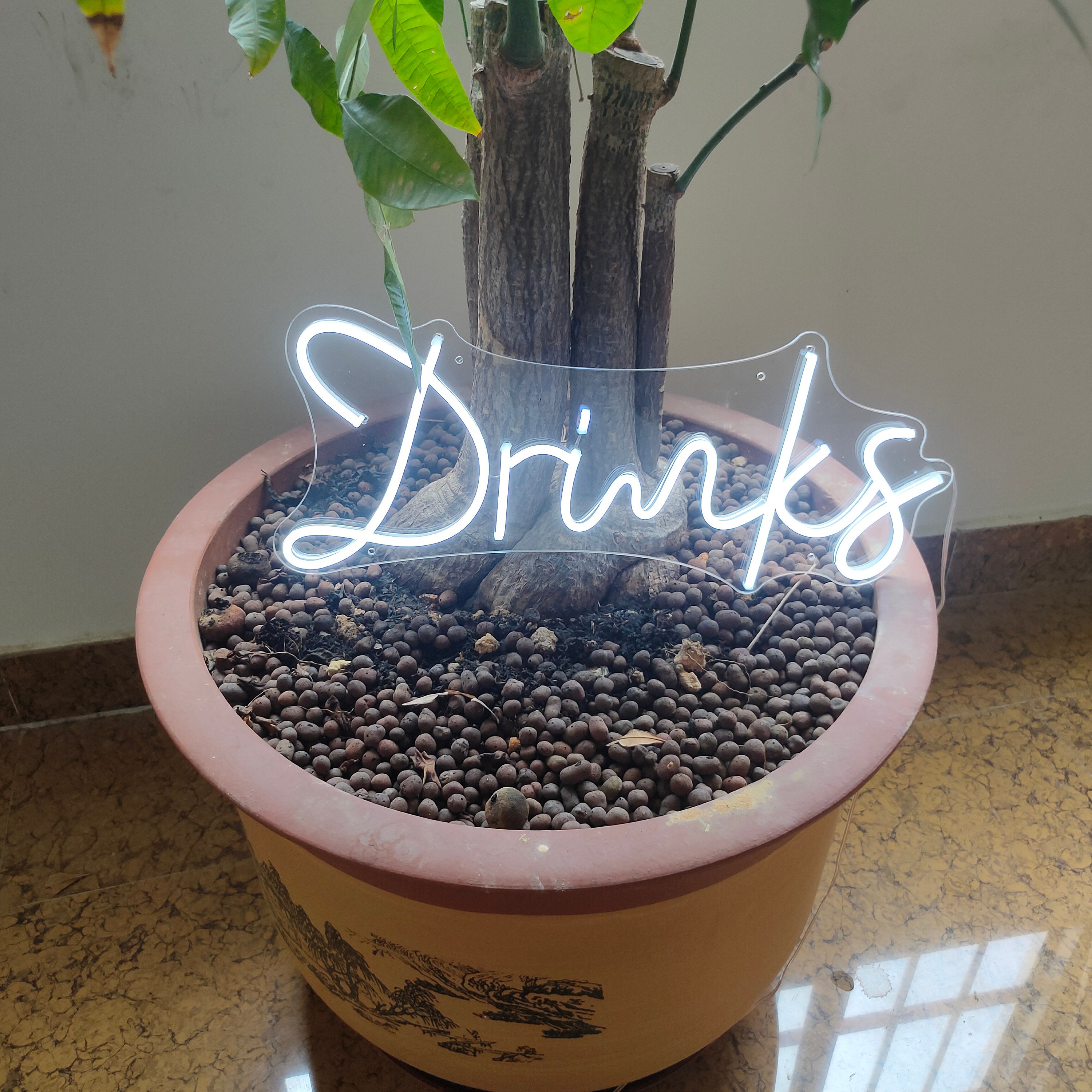 Custom Neon Sign Name Drinks Led light Wedding Decor Birthday Gift Party Bar Sign Home Bedroom Wall Mural 12V flex neon strip Acrylic Banner