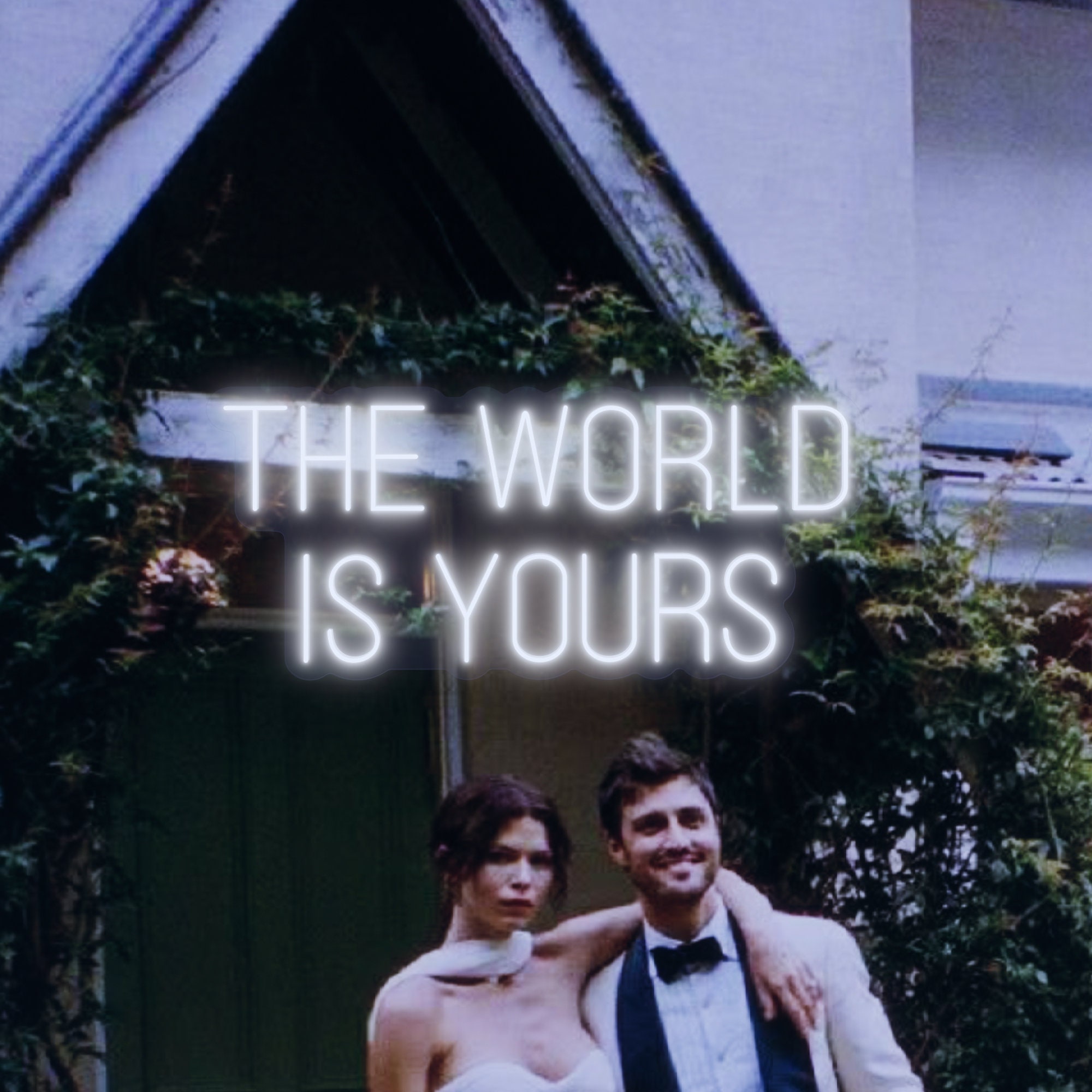 The World is Yours Neon Sign,Neon Wall Art ,Wedding Signs, Wall decoration Room Decor Handmade Sign Additional Price
