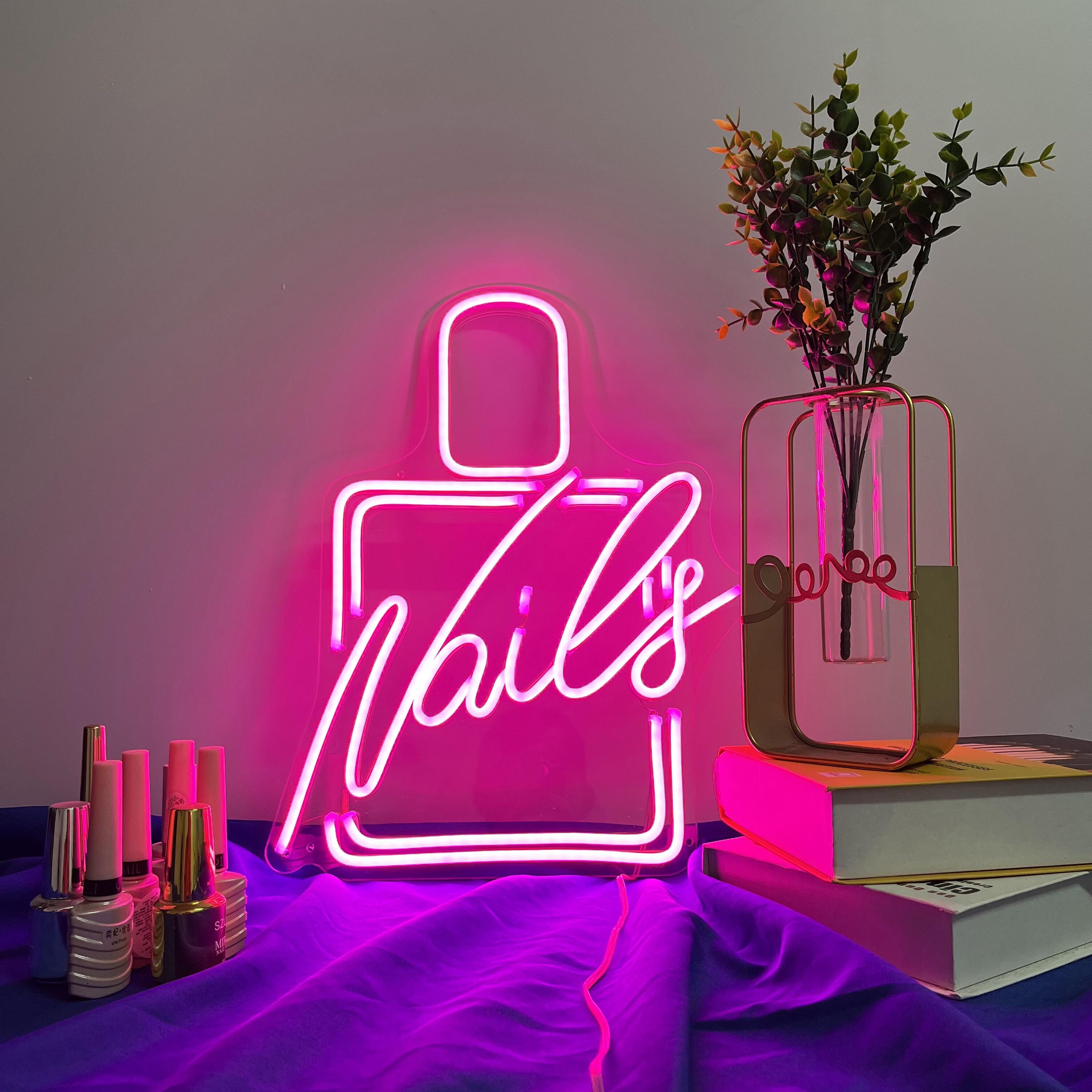 Neon Sign Custom , Neon Sign Nails Salon , Neon Sign Art , Neon Sign Bedroom , Neon Sign Bar , Neon Sign Shop Logo , Neon Light Signs Wall