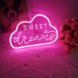 Neon Sign Sweet Dreams Night Light Children's Room Girl Bedroom Decoration daughter's favorite gift