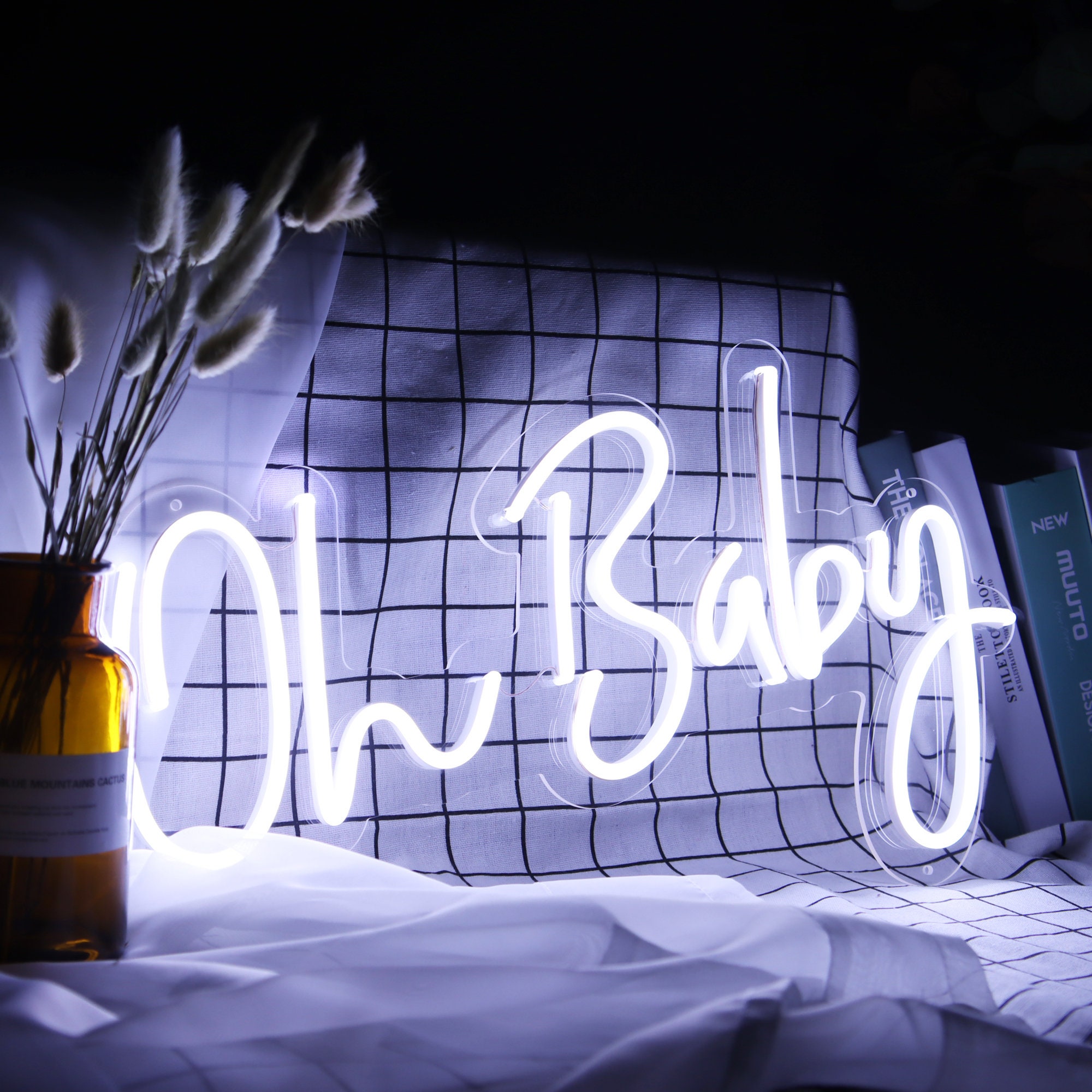 Oh Baby Neon Sign| Custom Party Neon Wall Decor| Personalized Gifts for Her| Led Light Baby Shower Gifts| Birthday Present