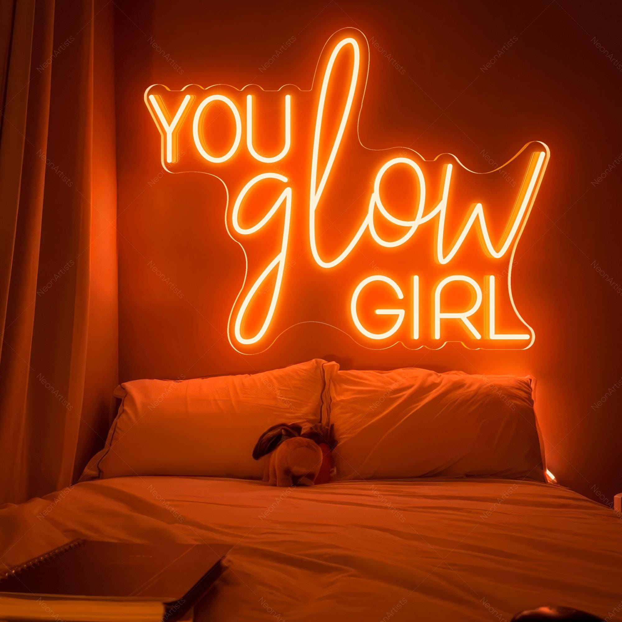 You Glow Girl neon sign/Custom Neon Sign Bedroom/Led Signs Room Decor/Neon Signs Personalized Gifts/Party decor/Wedding Neon Light
