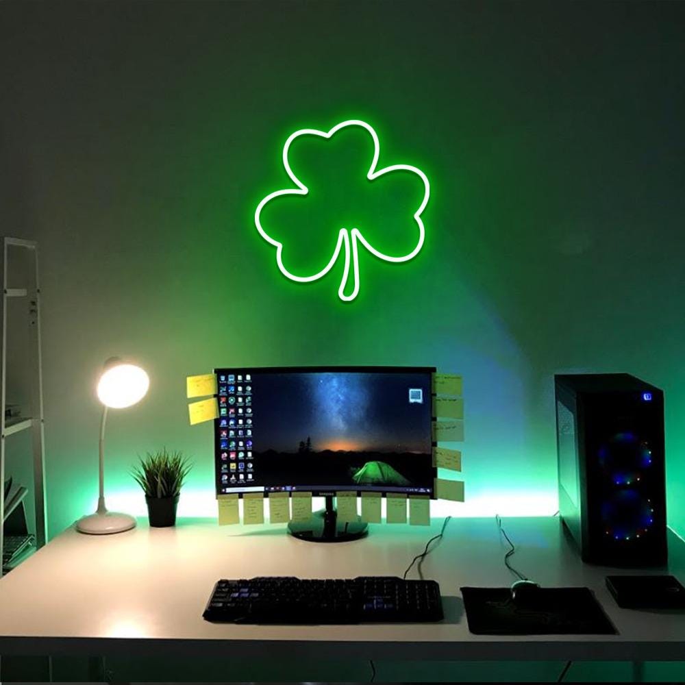 Shamrock Neon Sign Gifts, St Patrick's Day Neon Sign, Women Saint Patricks Day Neon, St Patricks Day, Saint Patricks Day Neon Sign Gifts