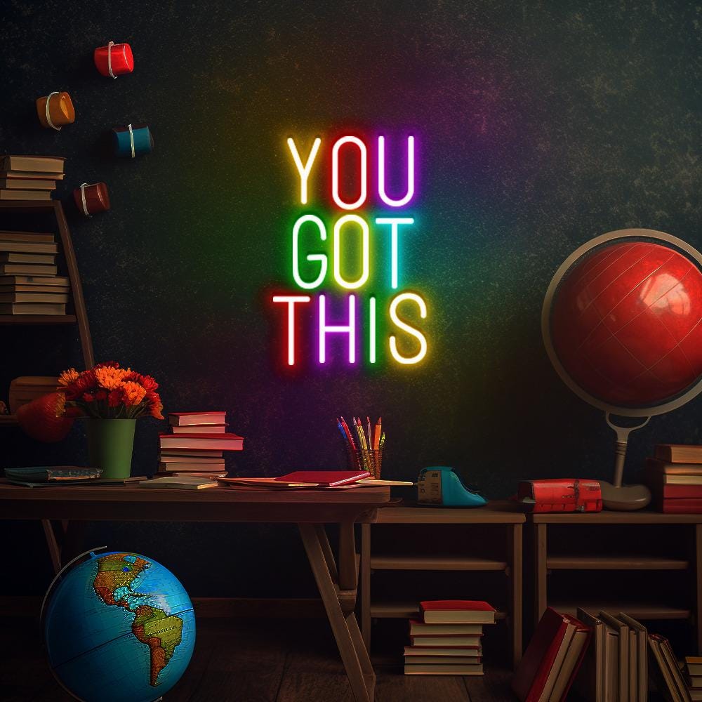 Teacher Neon, You Got This, Funny Teacher Neon, Teacher Neon Sign, Retro Teacher Neon, Kindergarten Teacher Neon, Preschool Teacher Gifts