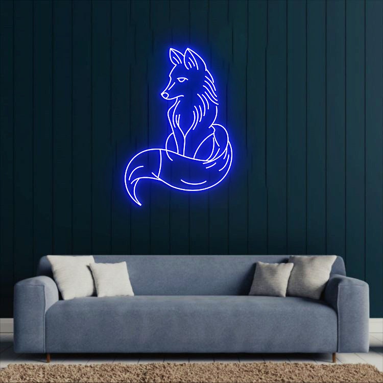 Fox Neon Light, Fox led Sign, Fox Room Decor, Personalized Fox Animal Neon Sign Light