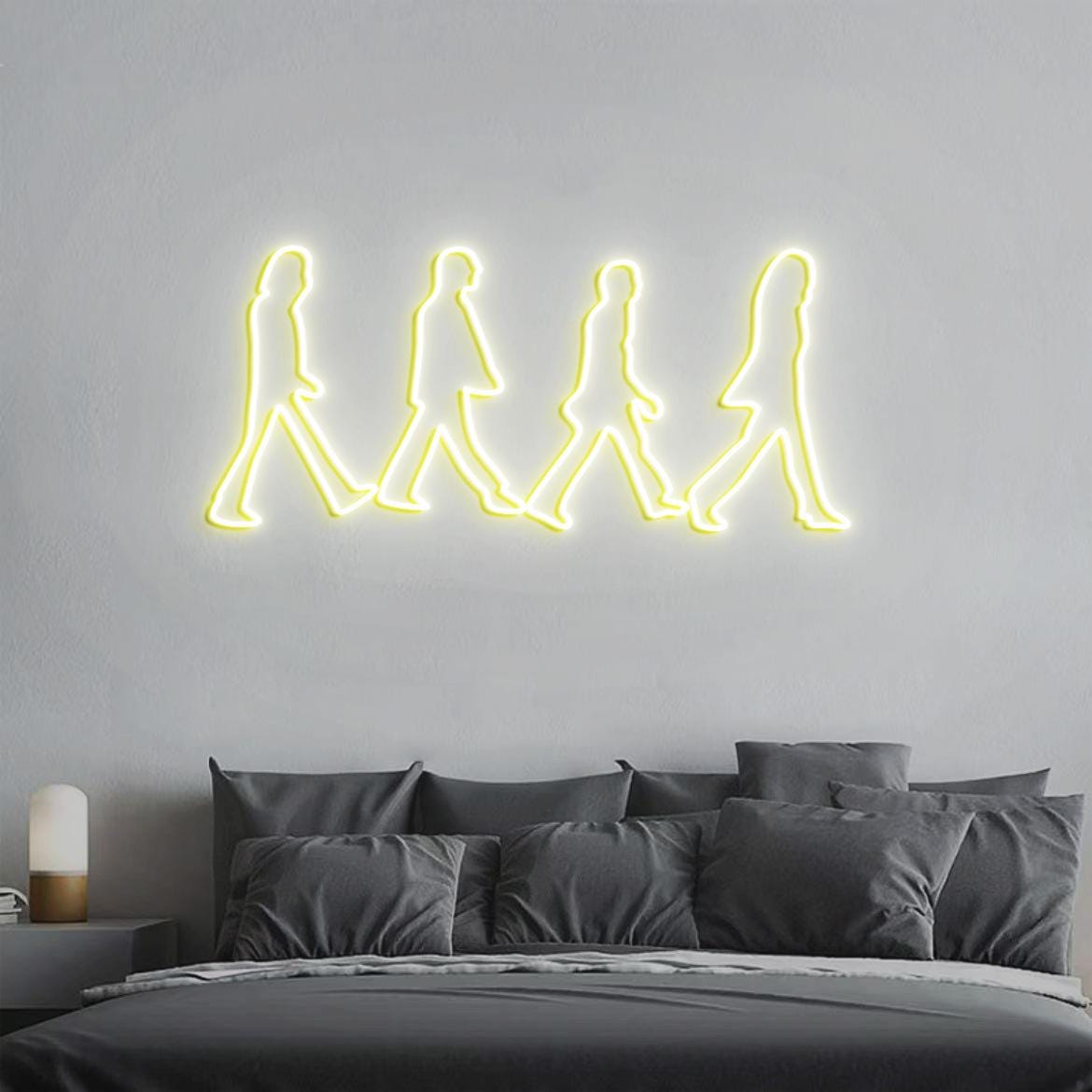 Abbey Road Beatles Neon Light, Beatles Wall Decoration, Personalized Gift for Music Lovers, Abbey Road Scene Sign