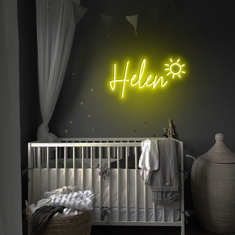 Custom Neon Name Sign For Kids Bedroom, Neon Sign Custom Battery Powered, Personalized Gift For Girls Bedroom, Nursery Decor, Wall Decor