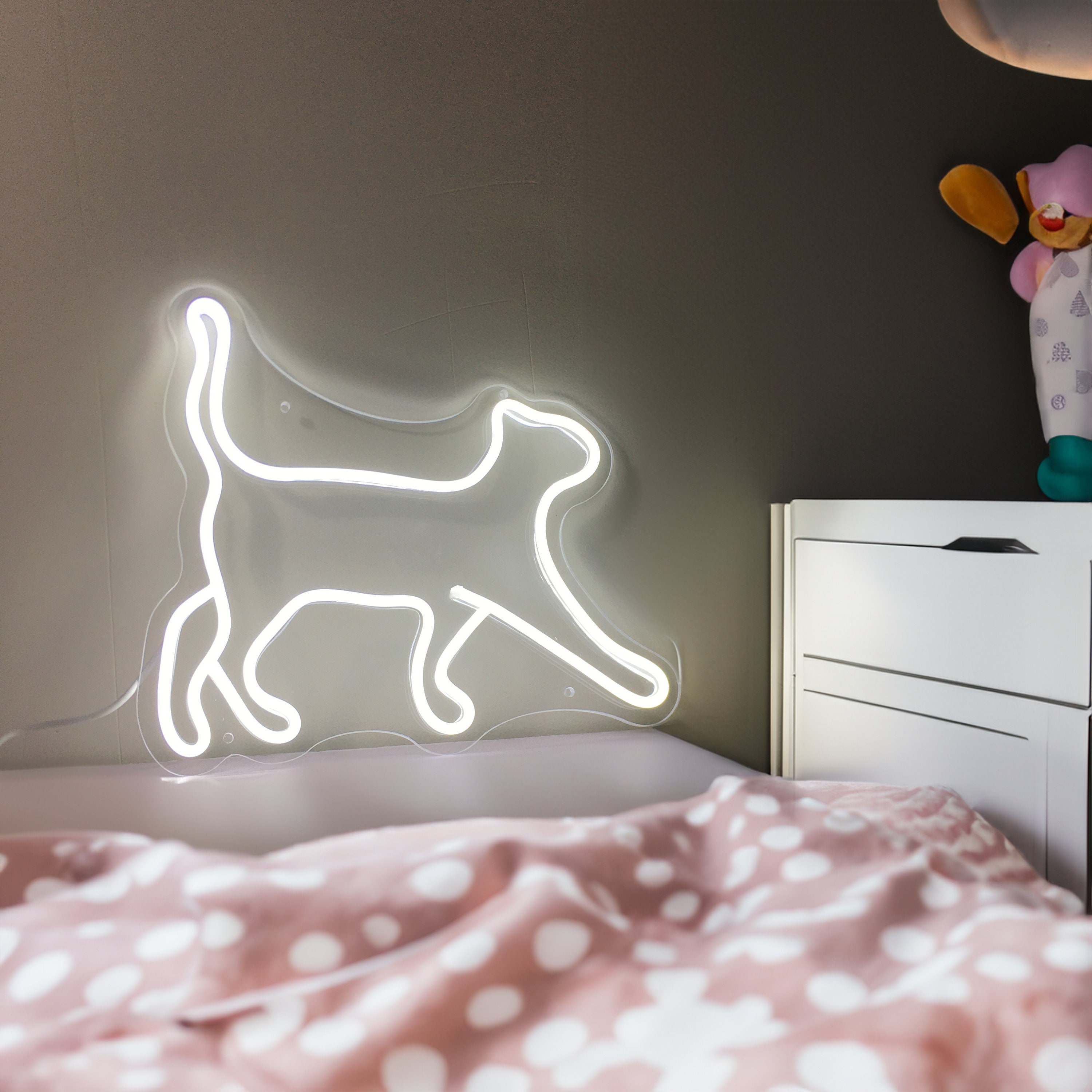Custom Neon Sign Animal Cat Small Tabletop Custom Neon Sign Night Light Bedroom Neon Sign Wall Decor Cute Neon Sign Mini Neon Sign