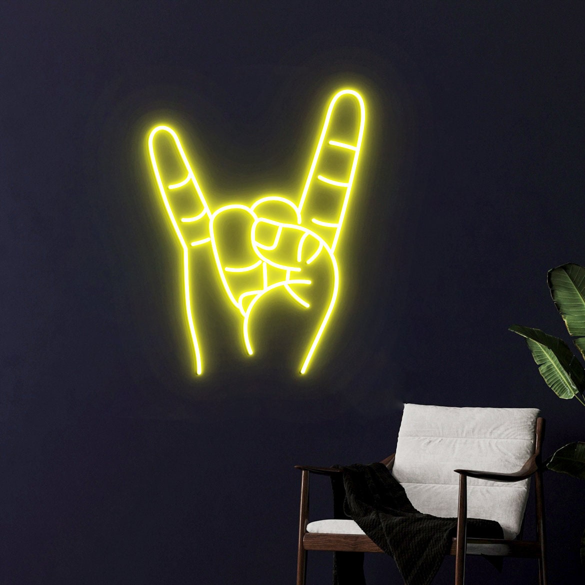 Texas Longhorns Hand Neon Sign, Hook 'em Horns, Texas Hand Wall Decor, Texas Christmas Gift