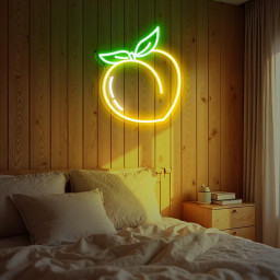 Peach Neon Sign, Fruit Led Sign, Peach Led Sign, Peach Neon Decor for Bedroom Living Room, Peach LED Sign, Fruit Neon Sign, Custom Neon Sign