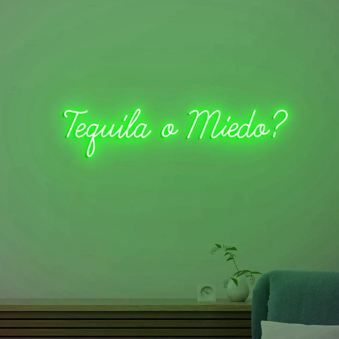 Tequila o Miedo Neon Light Sign, Bar Tequila Decoration, Tequila Led Neon Light Decor Wall, Tequila Bar Club Neon Light, Tequila Signs