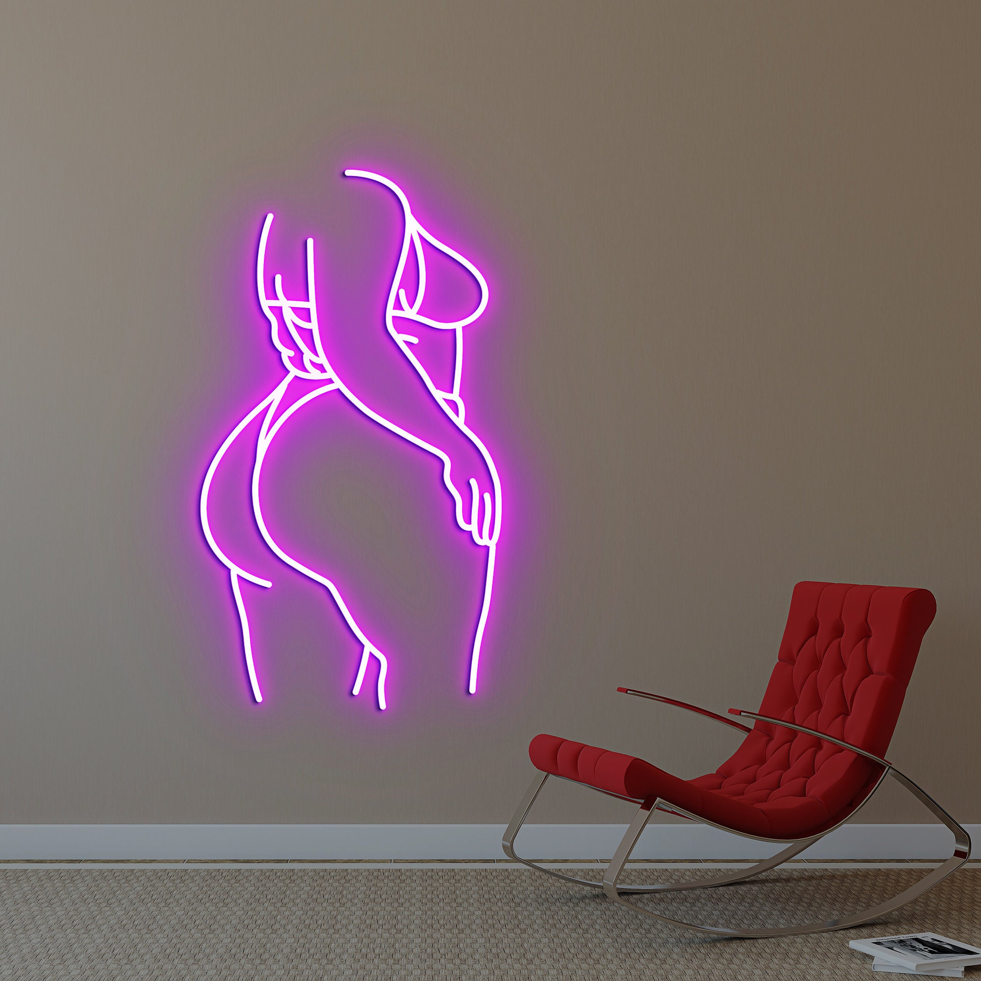 Woman Neon Light, Neon Sign Light Decor, Body Bedroom Neon Sign, Bedroom Neon Lights, Home Neon Lights, Woman Wall Decoration