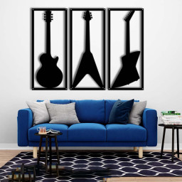 Life-size Guitar Trio Framed