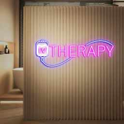 IV Therapy Neon Sign, Iv Injection Room Wall Decor, Med Spa Salon Neon Sign, IV Nutrient Therapy Room Decoration, Iv Drip Led Signs