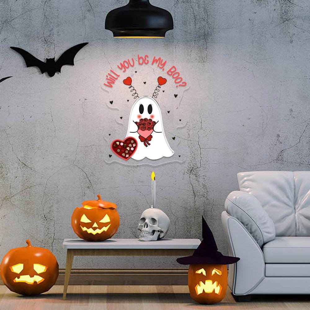 Will You Be My Boo Neon Sign, Ghost Neon, Valentines Day Hoodie, XOXO Neon, Women Valentines Day Neon Sign, Heart Neon, Happy Valentines Day