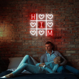 Love Him And Love Her Xoxo Couple Neon, Valentine's Day For Women And Men Neon, Couple Neon for Women, Valentine's Day Gifts, Valentines Day