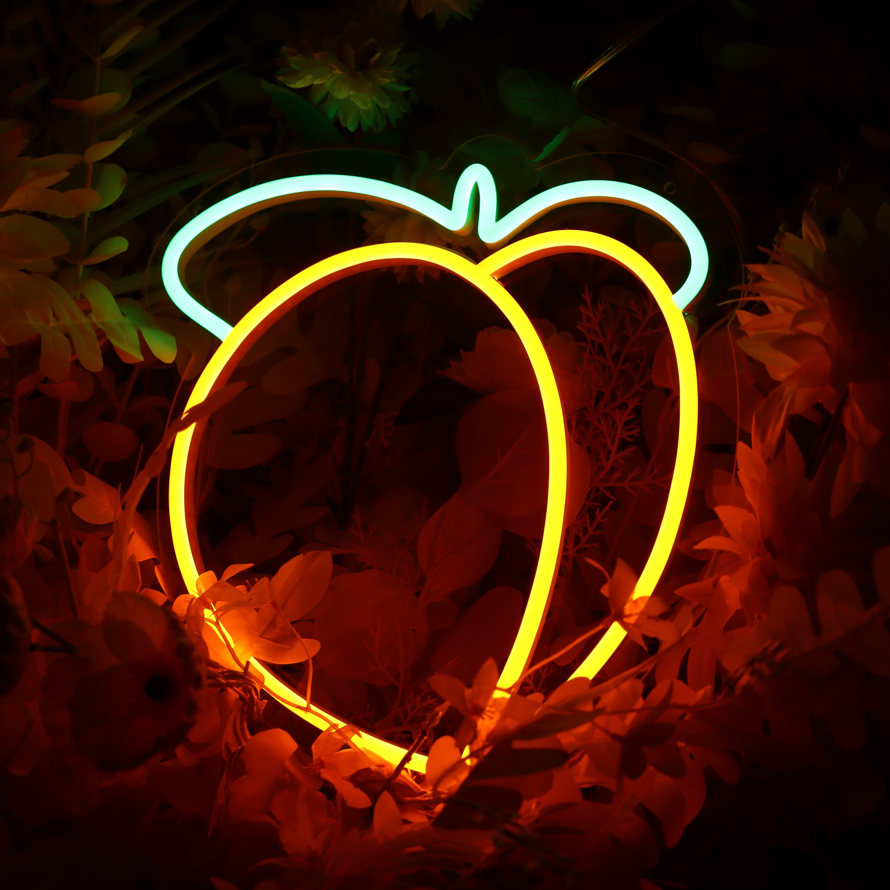 Peach Neon Sign, For Wall Decor, Peach Light Decor, Fruite Peach Neon Art Light Sign, Kid Room Decor, Neon Wall Art Decor, Fruits Shop Decor