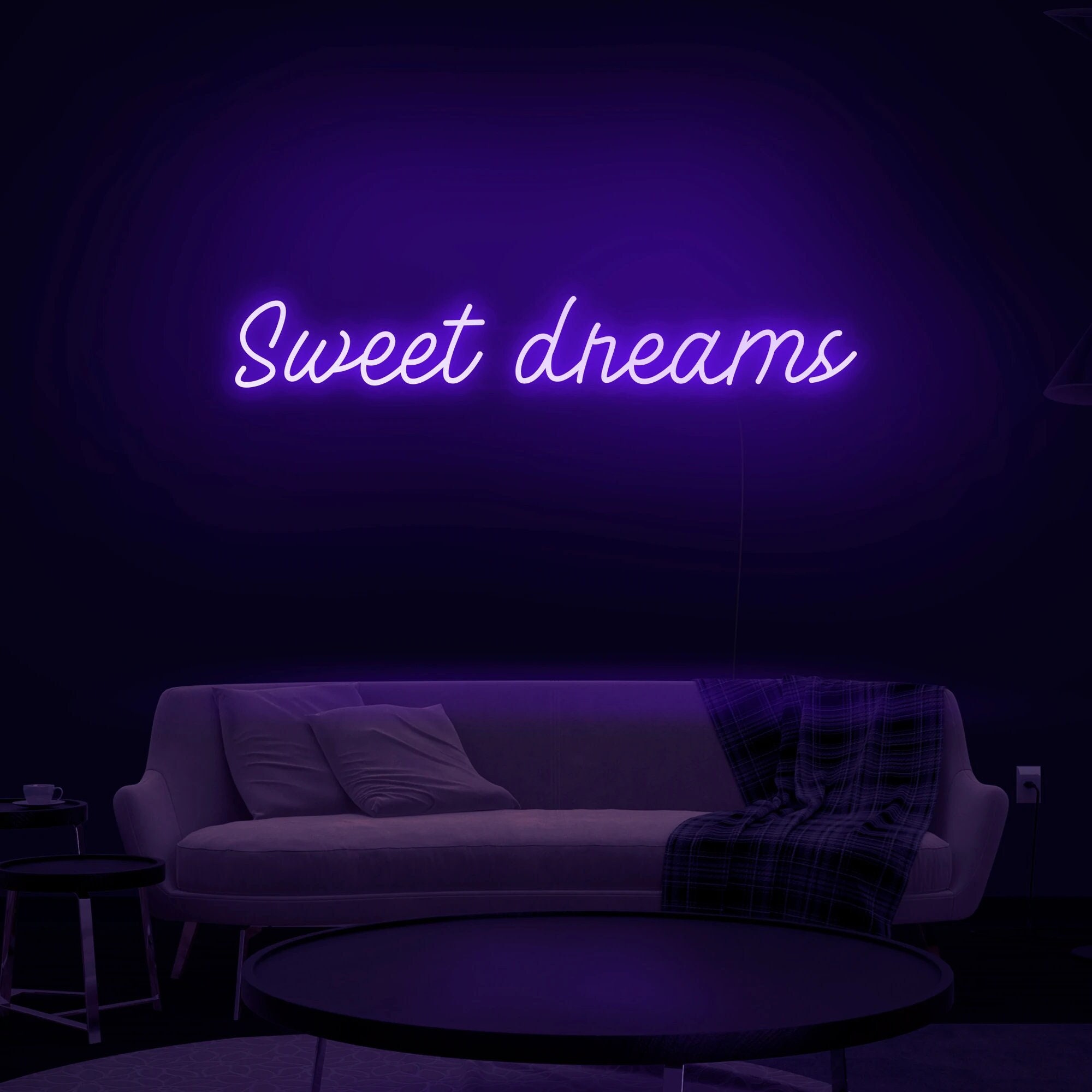 Sweet Dream Neon Sign Bedroom, Wall Art Night Light 3D Handmade Gift, Kid’s Room Home Decor,Neon Light Art,Bedroom Night Light