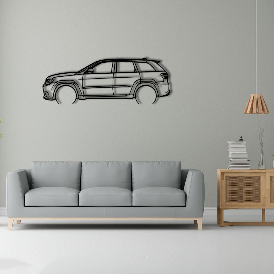 Jeep Grand Cherokee Raised Steel Wall Art
