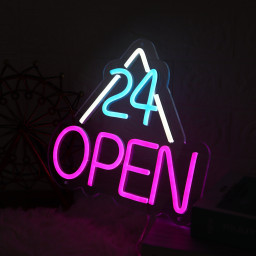 OPEN Sign |Neon Wall Decor| Neon Open Sign| Neon Lights for Bar Salon Stores|Hotel OPEN 24 Hours Neon Sign|Hair salon Restaurant Decor