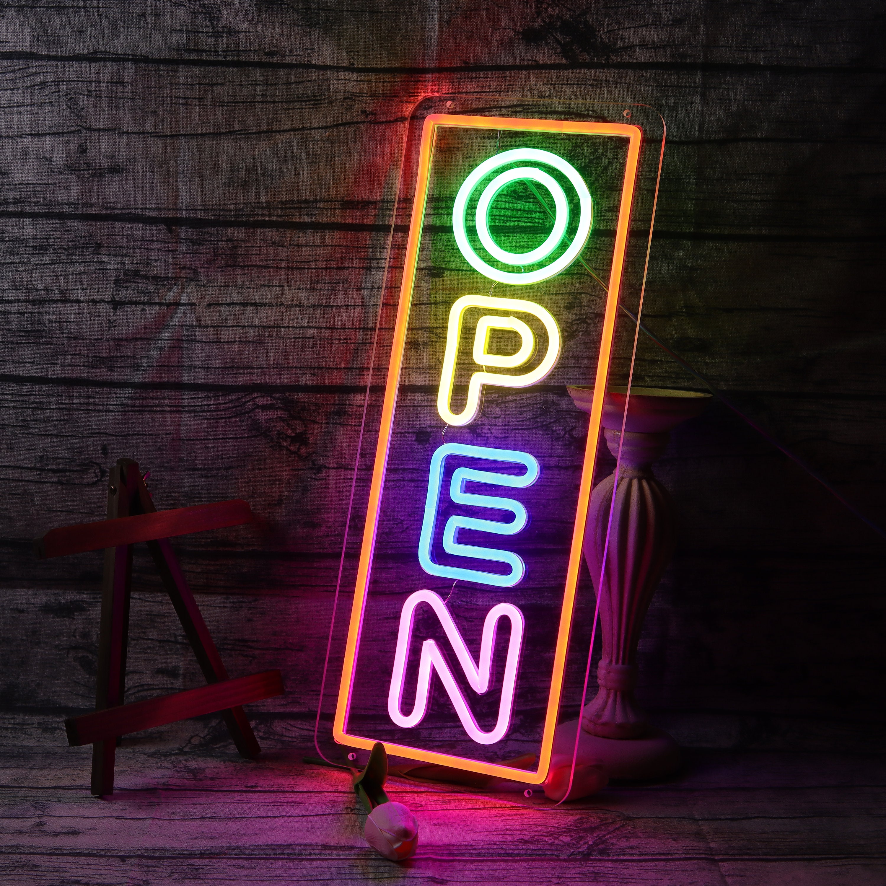 Neon OPEN Sign |For Business Sign | Open Neon Sign | Neon Open Lights for Bar Salon Store Hote l Wall Decor Neon Light Sign | Open Sign