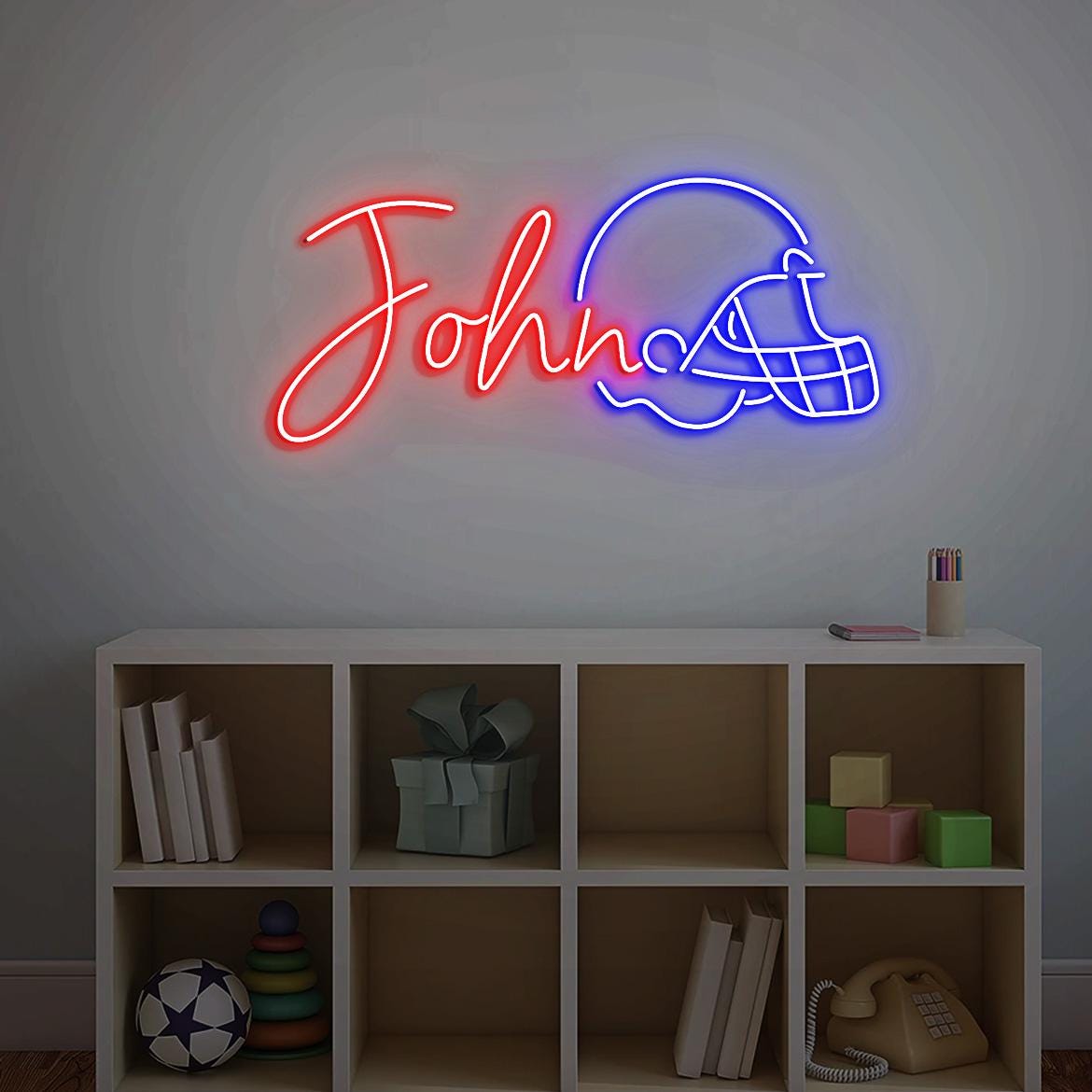 Custom Name Helmet Football Sign, Customized Football Helmet Wall Decor, Game Day Football Helmet Name Sign Gift, Personalize with Name