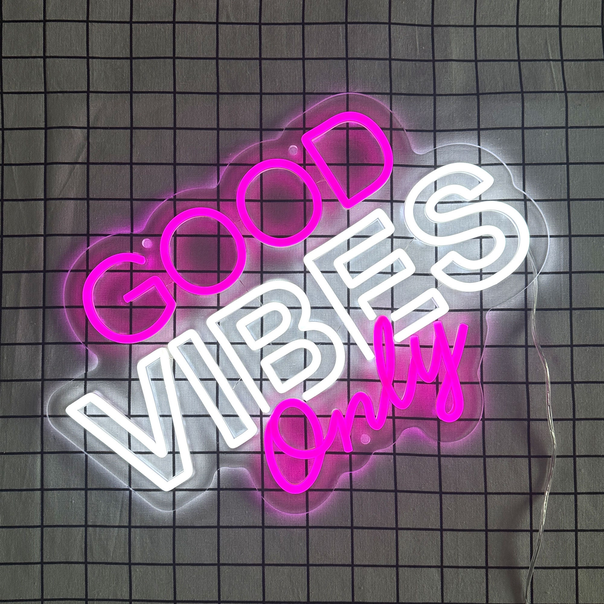 Good Vibes Only Neon Light, Neon Sign Light Decor, Good Vibes Only Bedroom Neon Sign, Bedroom Neon Lights, Good Vibes Only Wall Decoration