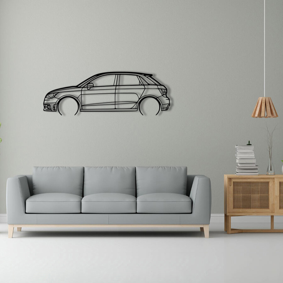 Audi A1 Raised Steel Wall Art