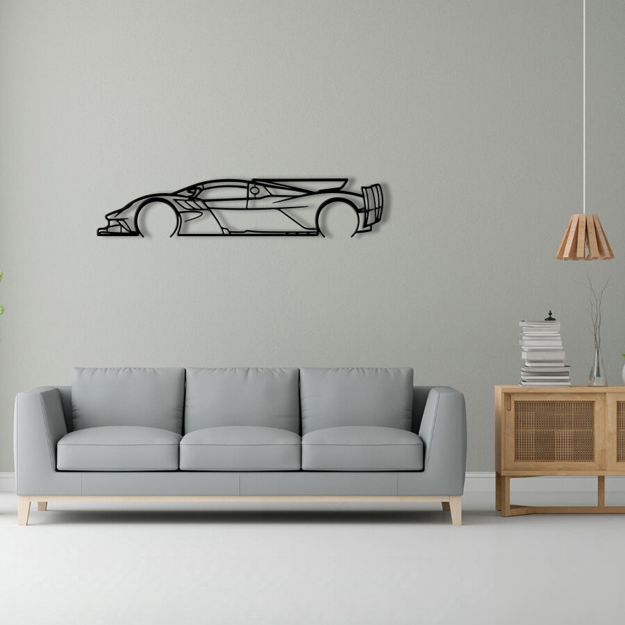 Aston Martin Valkyrie AMR Pro Raised Steel Wall Art