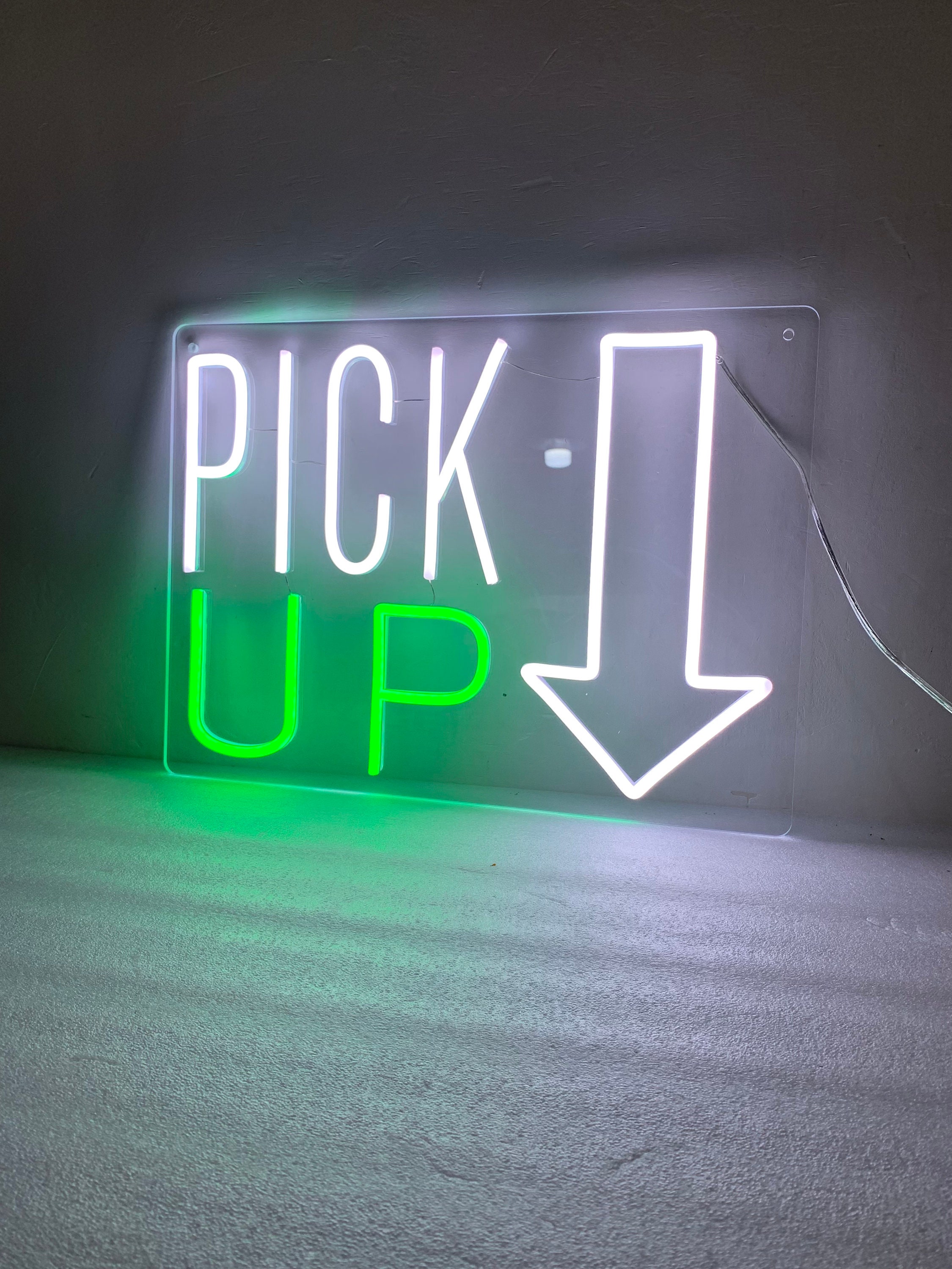 Pick Up Here Sign, Pick Up Here Led Neon Sign, Custom Color for Business Sign, Business Restaurant Sign