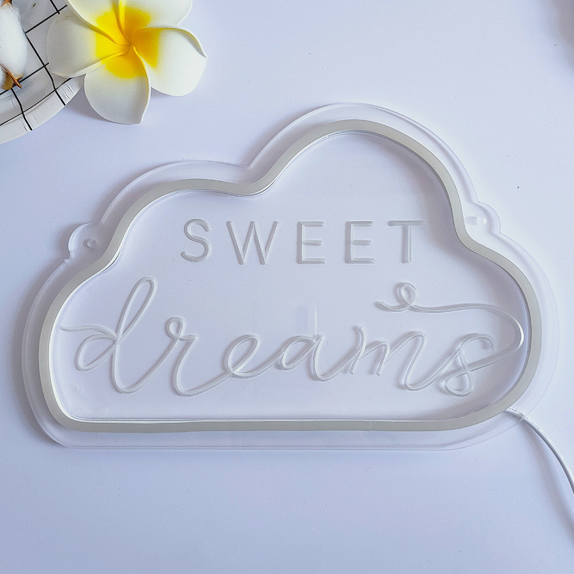 Neon Sign Sweet Dreams Night Light Children's Room Girl Bedroom Decoration daughter's favorite gift
