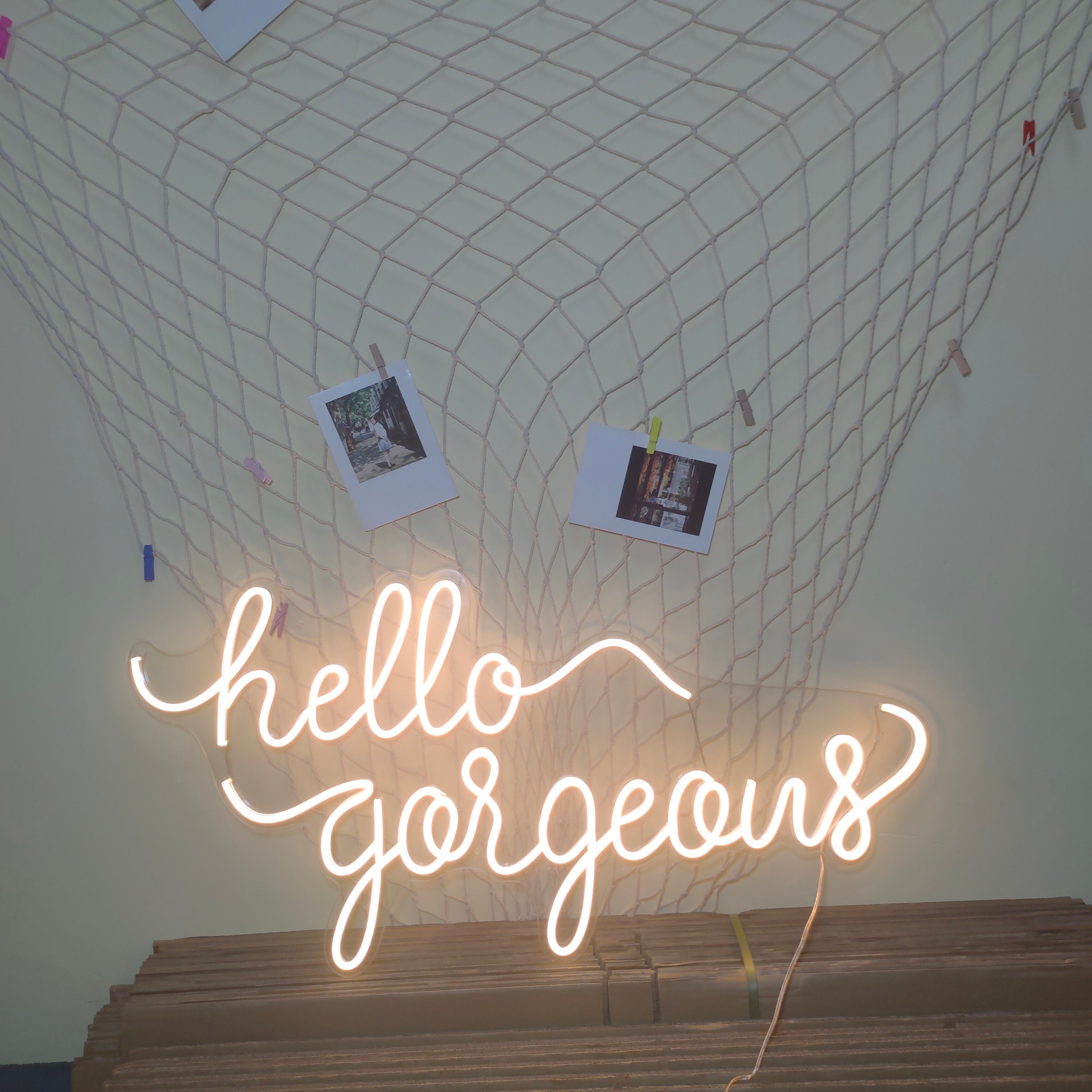 Custom Neon sign hello gorgeous Sign Neon Light Wedding Decoration Neon Sign Bedroom Neon Sign Wall Decor Led Neon Sign Beer Neon Sign