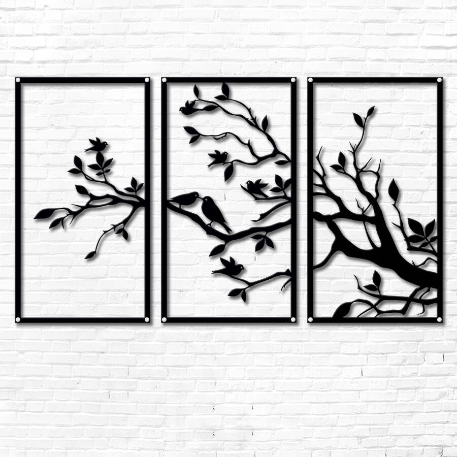 Birds & Branches Triptych