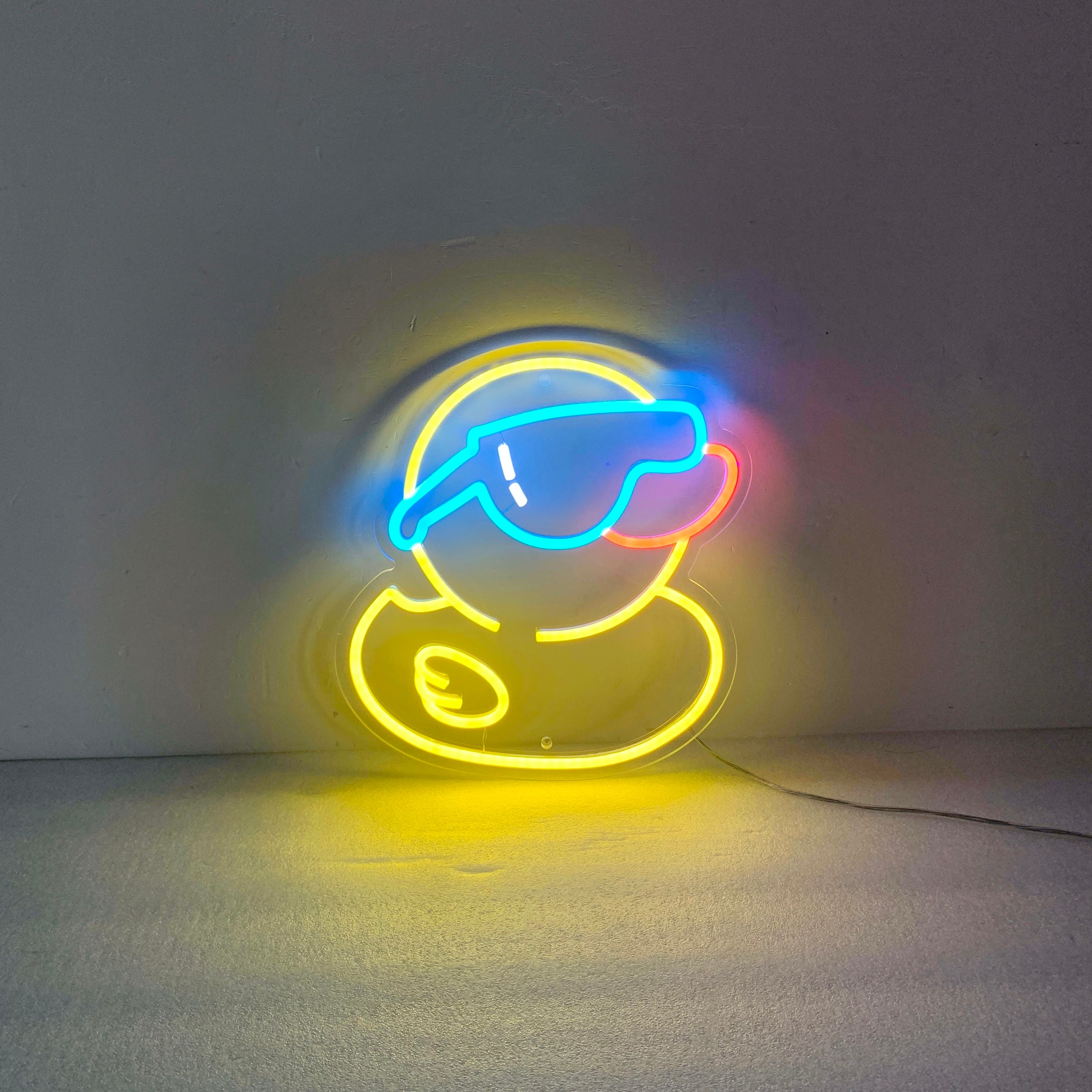Rubber Duck Neon Light, Neon Sign Light Decor, Rubber Duck Bedroom Neon Sign, Bedroom Neon Lights, Rubber Duck Decoration