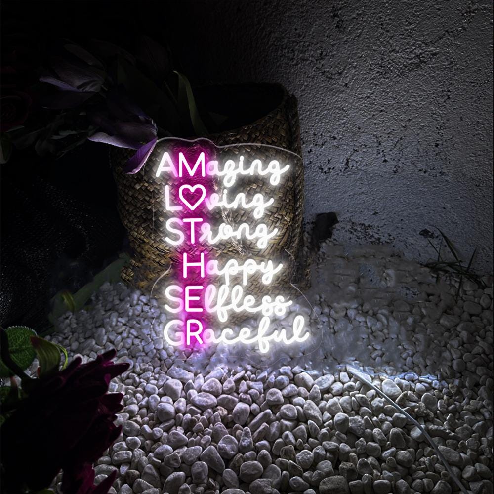 Amazing Mother Neon, Mother's Day Neon, Gift for Mom, Gift for Her, Best Mother's Day Gifts, Special Mother's Day Gifts, Happy Mother's Day