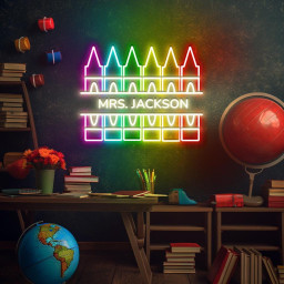 Customized Name Teacher Neon, Personalized Teacher Neon, Custom Teacher Neon, Gift for Teachers, Kindergarten Teacher, Teacher Appreciation