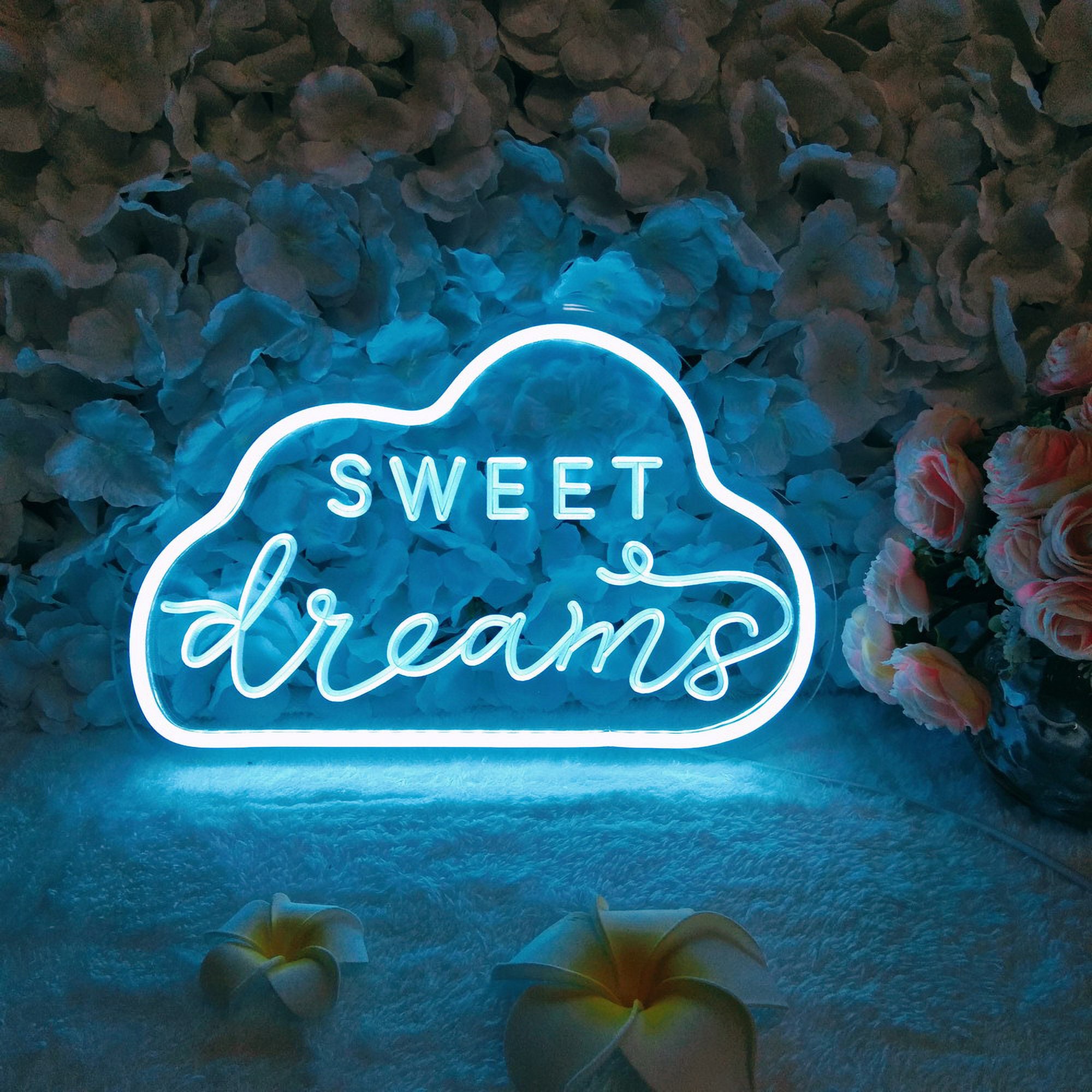 Neon Sign Sweet Dreams Night Light Children's Room Girl Bedroom Decoration daughter's favorite gift