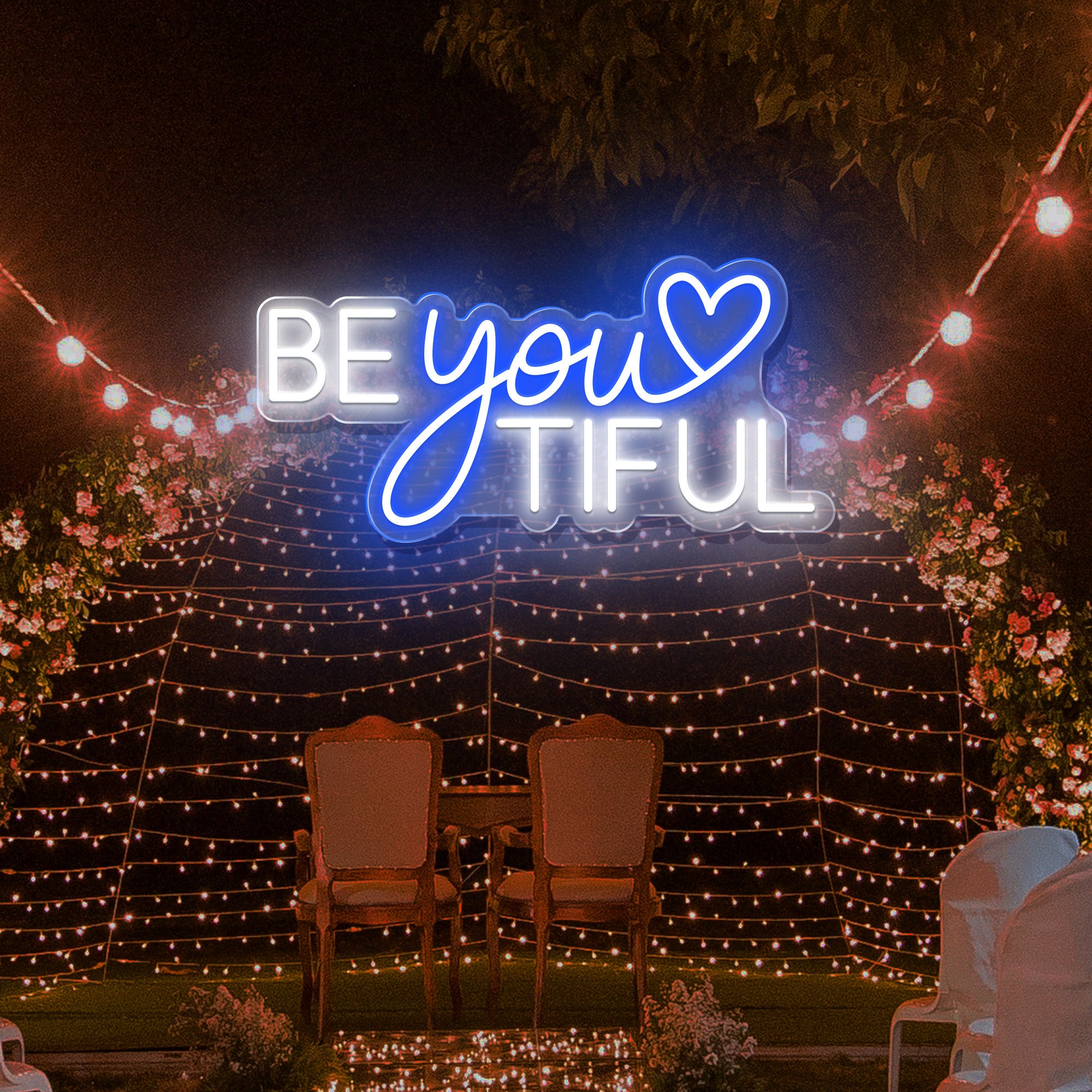 Be You Tiful Neon Sign, Custom Neon Sign, Neon Wall Decor, Beauty Salon Neon Sign, Led Sign Custom Home Decor Wall Art, Personalized Gifts