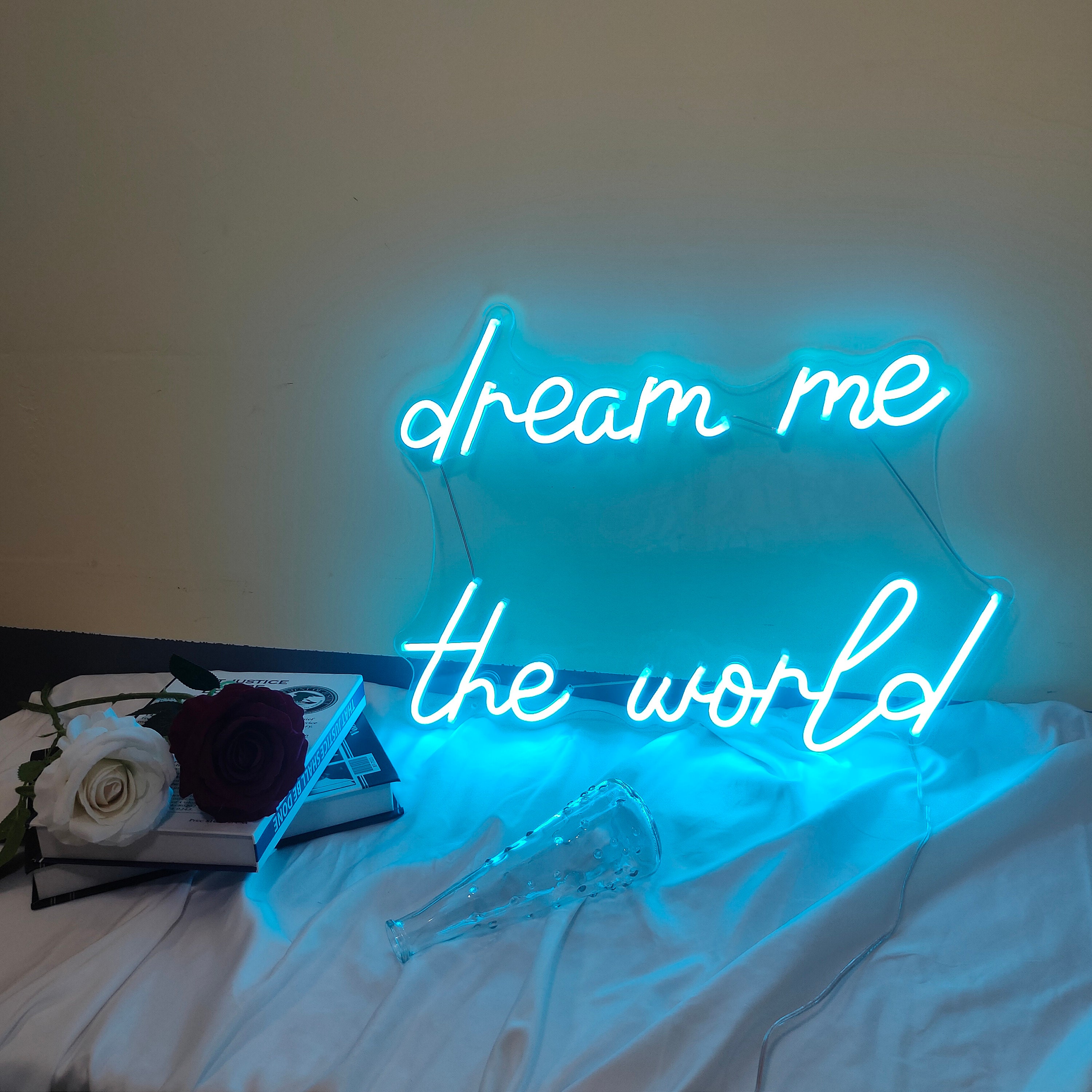 Custom Neon Sign Dream Neon Sign Bedroom Neon Sign Wall Decor Neon Sign Art Led Sign Neon Name Sign Neon Light Sign For Wall Neon Desk Sign