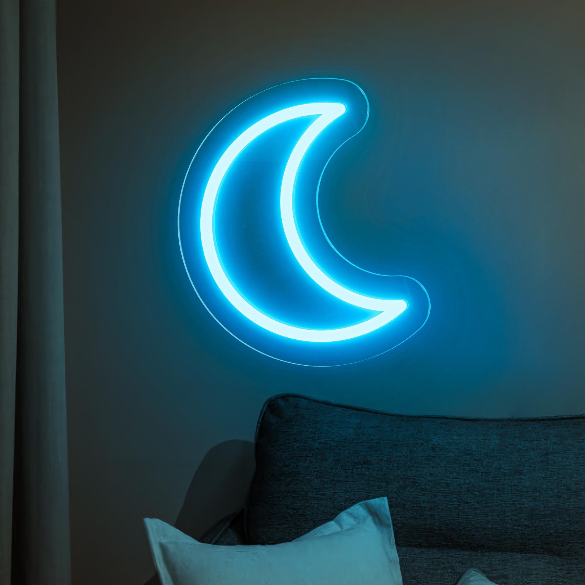 Moon Neon Sign, Moon Decor Neon Light, Kids Room Decor, Personalized LED neon light, Nursery Led Light,Birthday Gift,Living Room Decor,