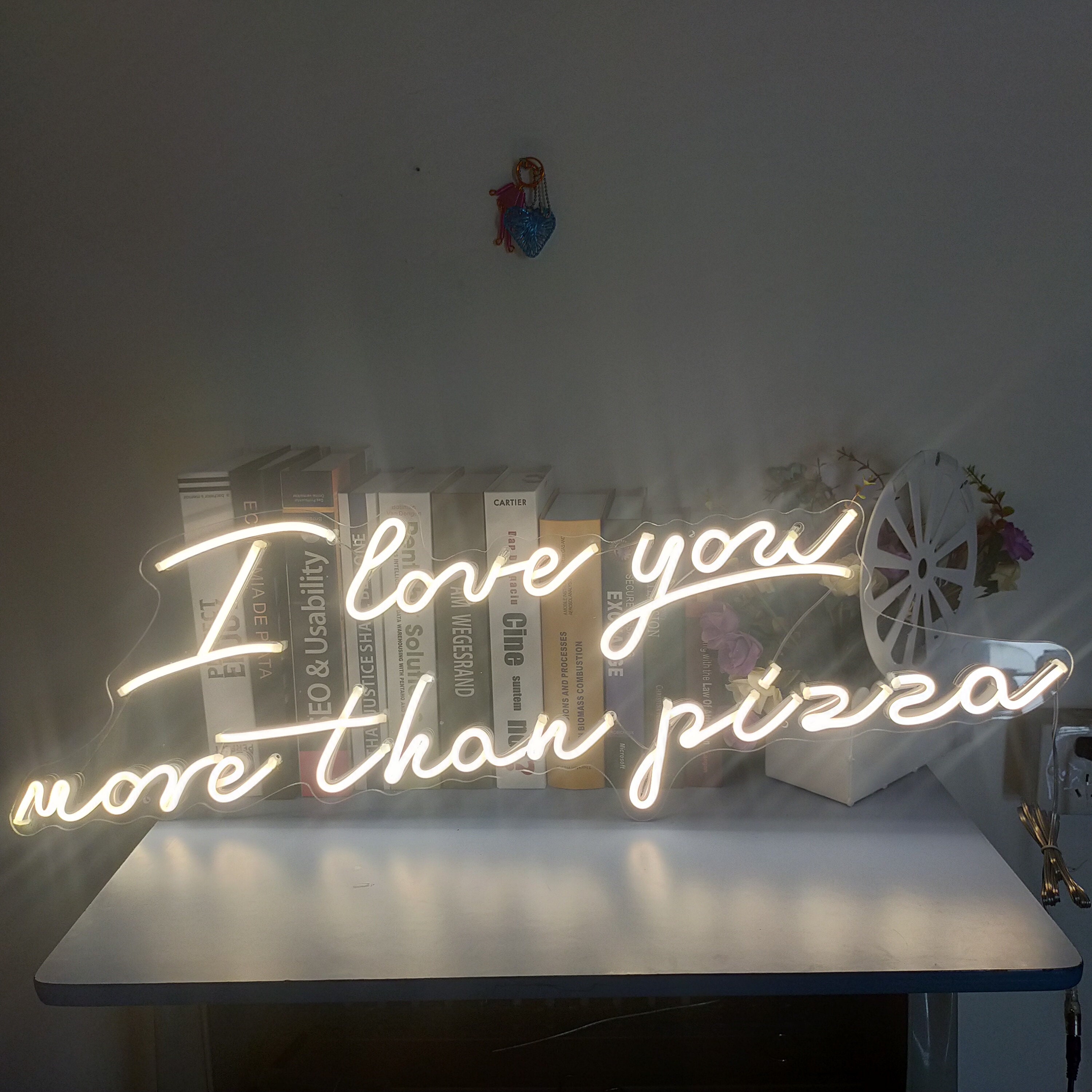Custom Neon Sign I Love You More Than Pizza Neon Signs