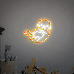 Otter Neon Sign, Cute Otter Home Wall Decor, Otter Christmas Gifts, Cute Otter Gifts for Otter Lovers, Sea Otter Neon Light