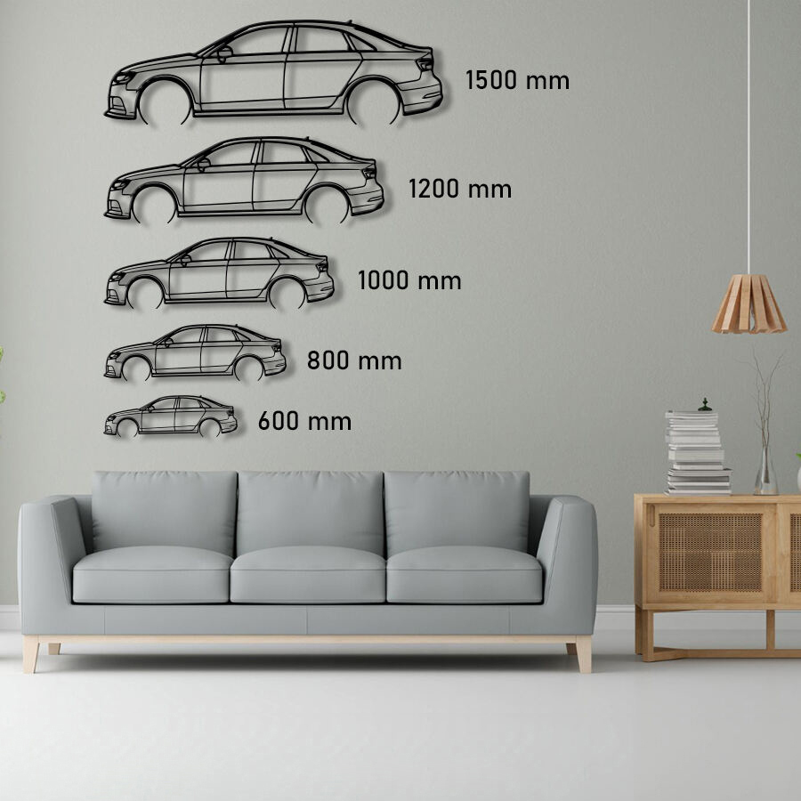 Audi A3 S Line Raised Steel Wall Art