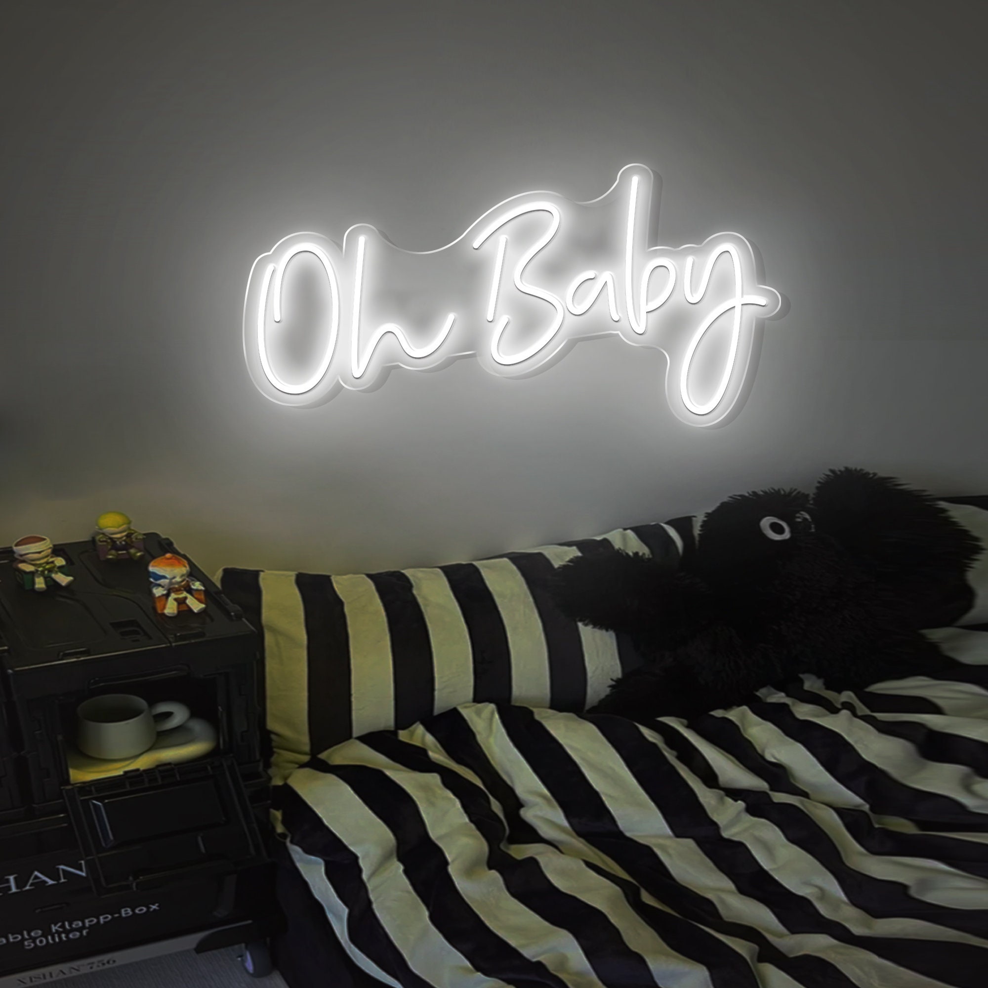Oh Baby Neon Sign| Custom Party Neon Wall Decor| Personalized Gifts for Her| Led Light Baby Shower Gifts| Birthday Present
