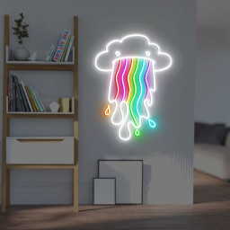 Rainbow Cloud Neon Light, Neon Sign Light Decor, Bedroom Neon Sign, Rainbow Cloud Led Sign, Home Neon Lights, Wall Decoration
