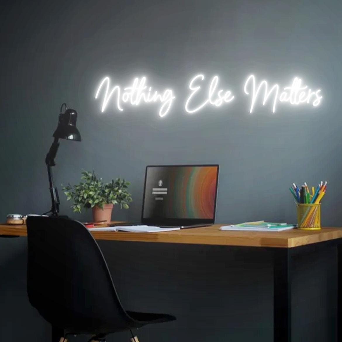Custom neon Sign Nothing Else Matters, Sign Home Wall Decor, Living Room Sign Decor, Custom Neon Light Wedding Backdrop Decor