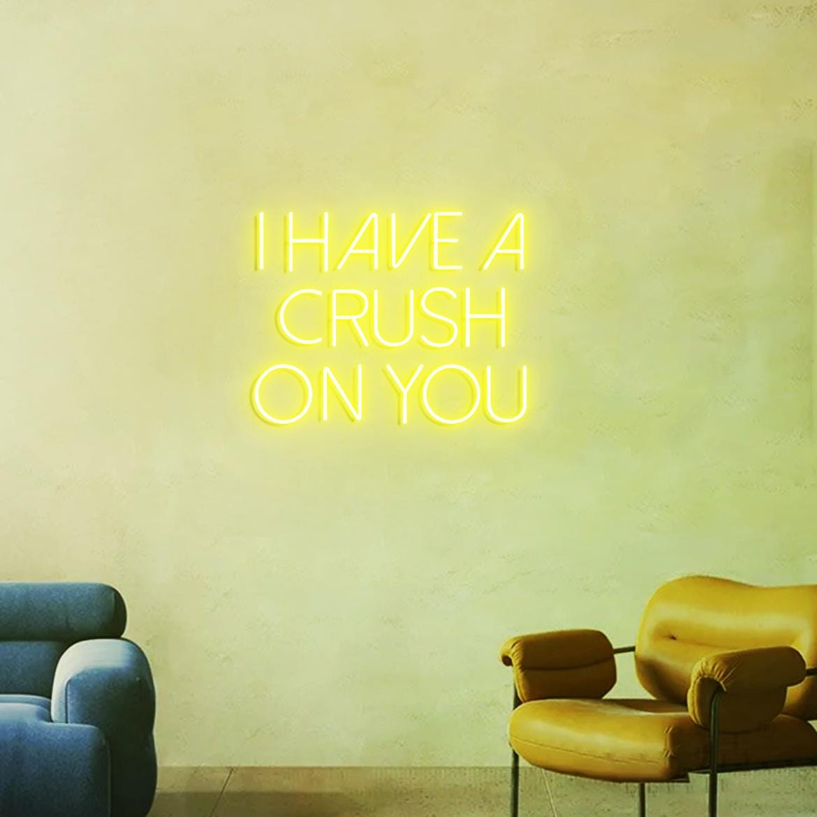 I Have Crush on You Neon Sign, Crush on you Sign, Custom Neon Sign Wall Decor, Red Light Neon Wall
