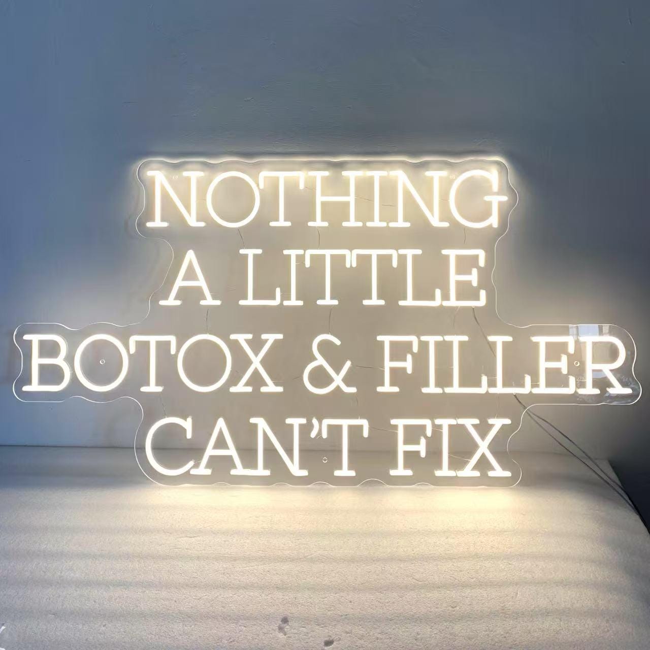Nothing A Little Botox & Filler Can't Fix Sign, Custom Botox and Filler Sign for Injection Clinic, Medspa Decor, Beauty Aesthetics Wall Art