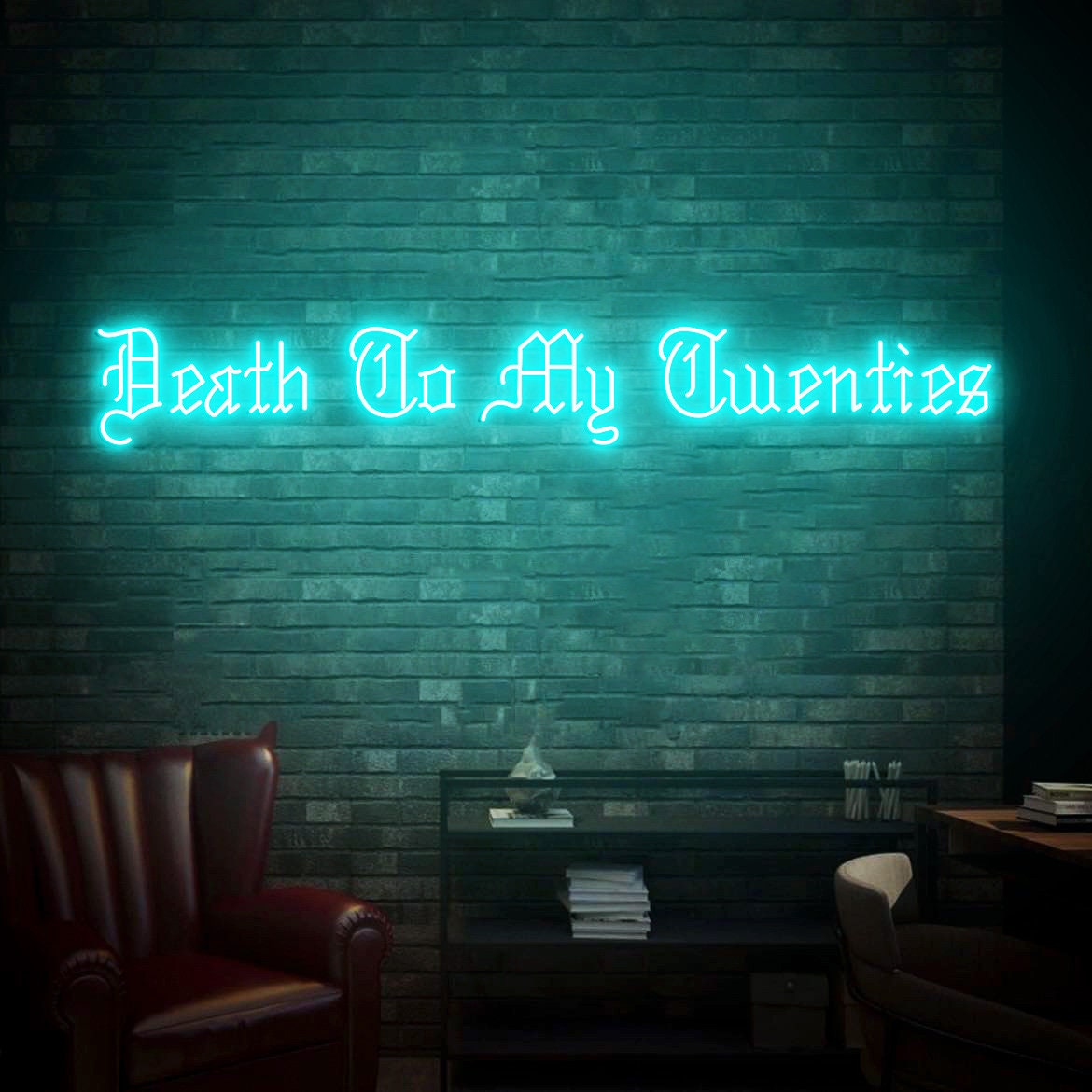Death to my Twenties Sign, Gothic Death to My 20s Birthday Party Neon Light Sign, Rip 20s Funeral Birthday Party Backdrop Decor