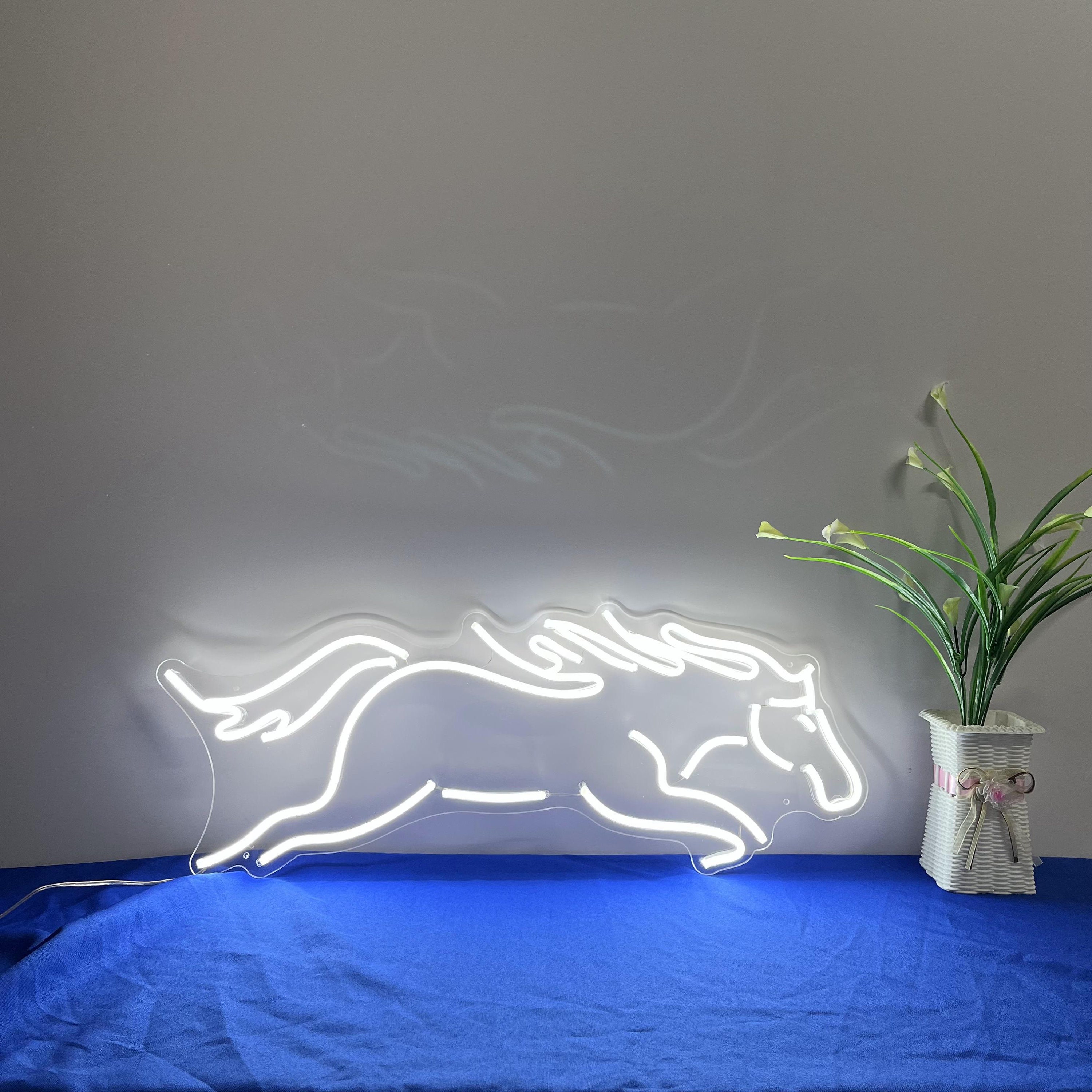 Neon Sign Custom | Anime Neon Sign | Neon Light Horse | Neon Sign Wedding | Led Neon Sign | Neon Sign Bar Art | Neon Sign Wall Decor